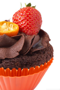 Receita de Cupcake de Chocolate com Morango - cupcake-de-chocolate-com-morango