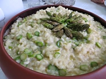 Receita de Risoto de Aspargos e Queijo Brie - risoto-de-aspargos-e-queijo-brie