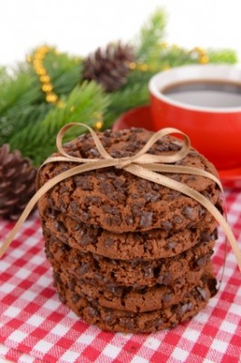 Receita de Cookies de Chocolate com Cereais - Cookies-de-chocolate-266x400