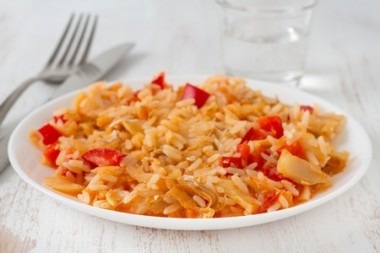 Receita de Arroz com Bacalhau - Arroz-com-bacalhau-380x253